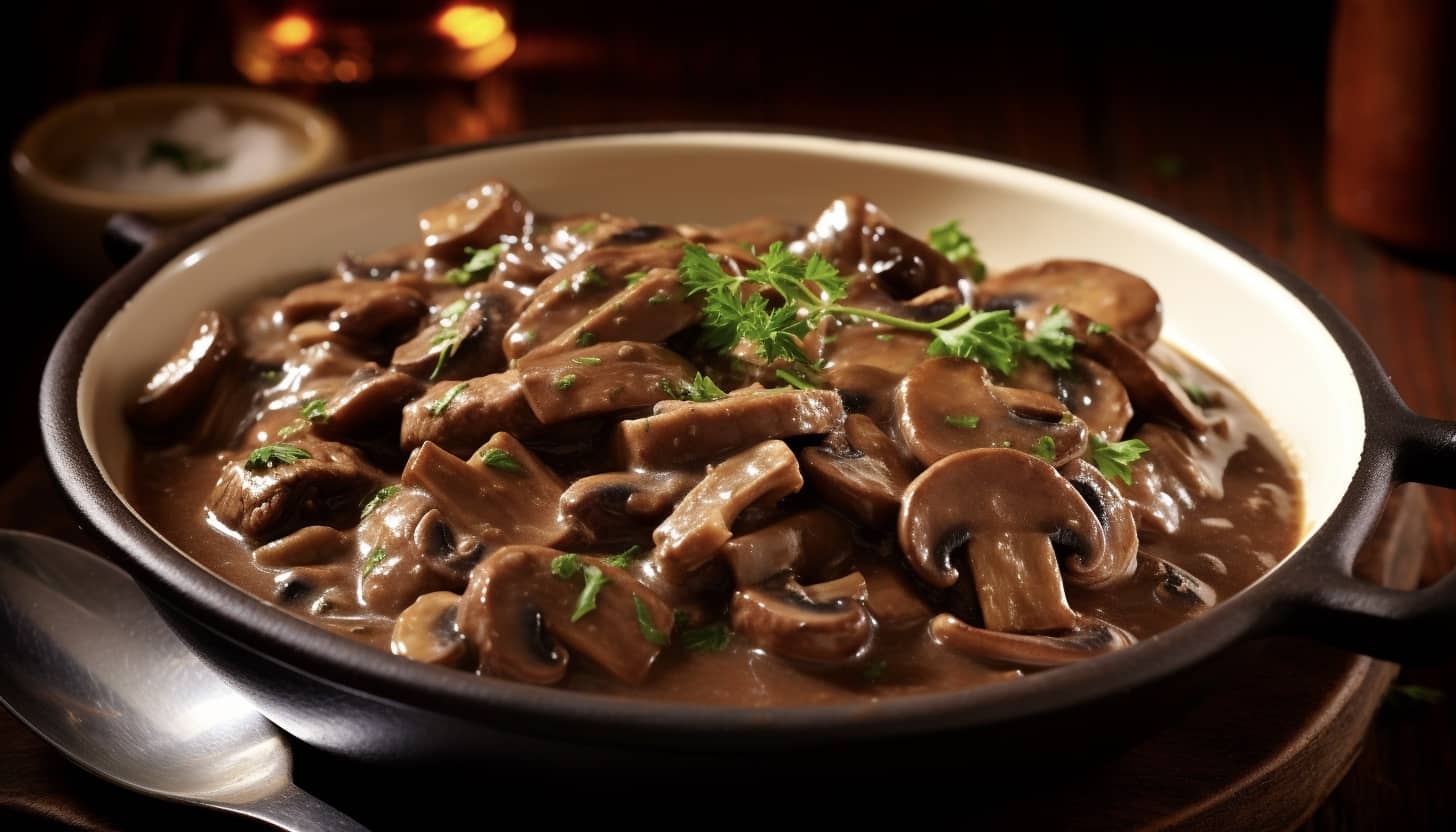 liver and mushroom gravy